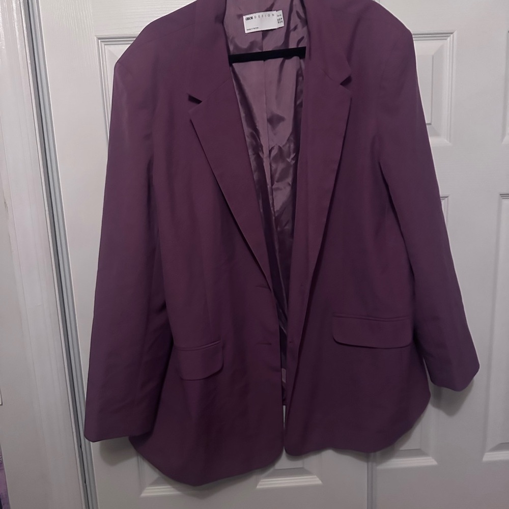 Women's Oversized Plum Blazer